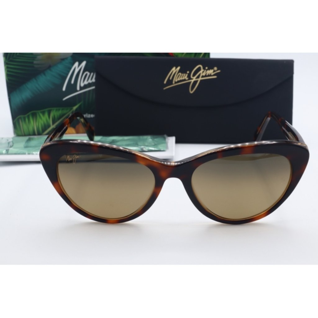 Maui Jim Kalani Mj 818-10n Tortoise Cat Eye Sunglasses Brown Polarized Lenses 54 — image 2 of 8